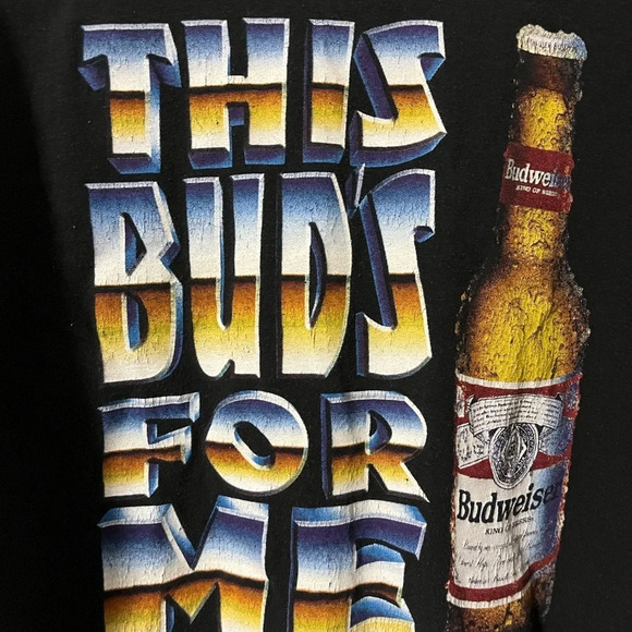 Single stitch Vintage Anheuser-Busch Budweiser tee no tag but measures size XL - Picture 6 of 8